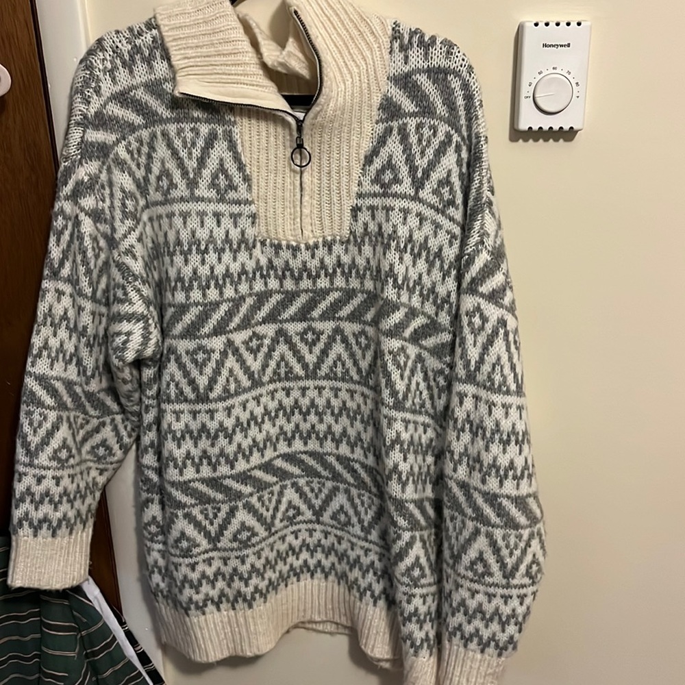 aerie quarter zip sweater